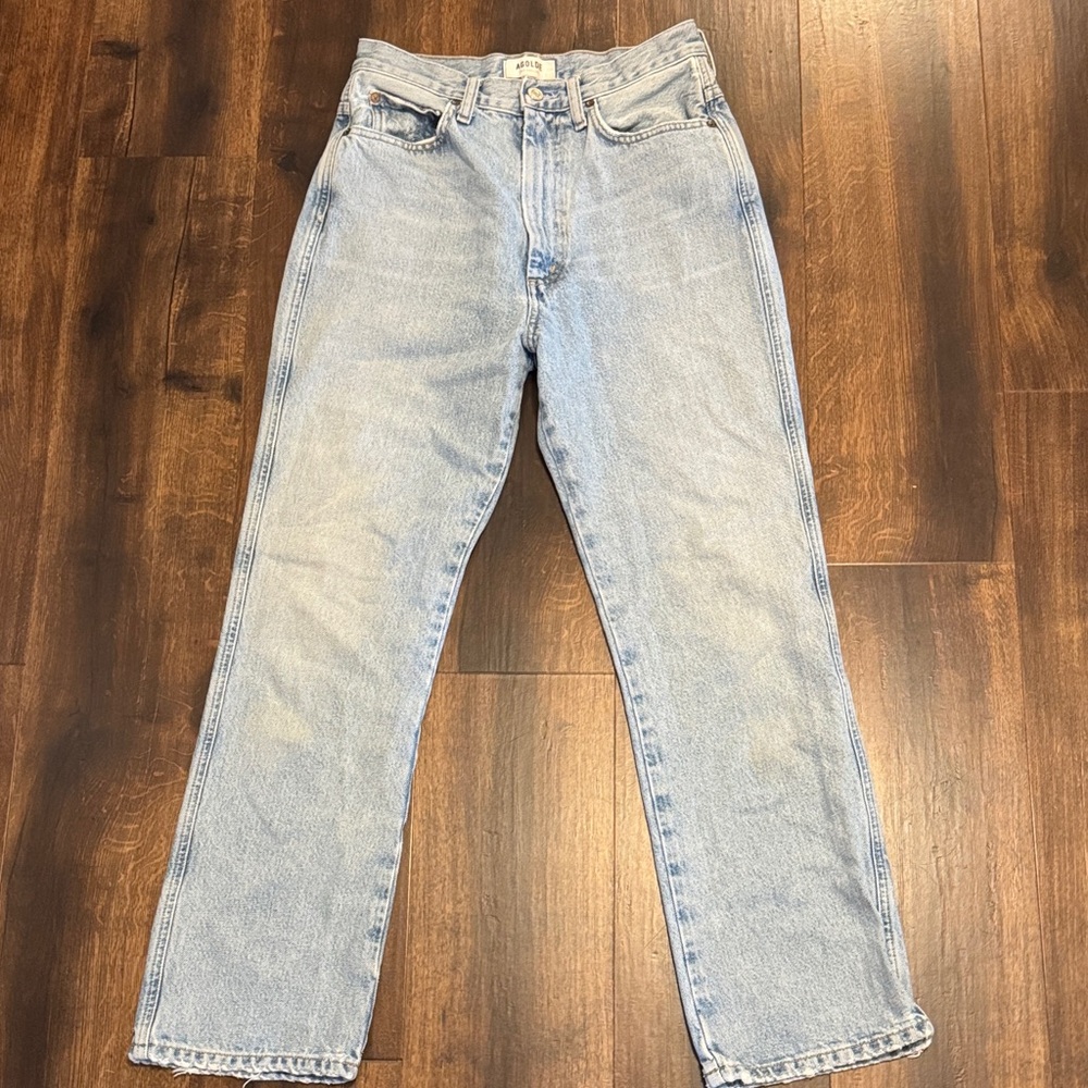 Agolde Light Blue Women's Straight Leg Jeans